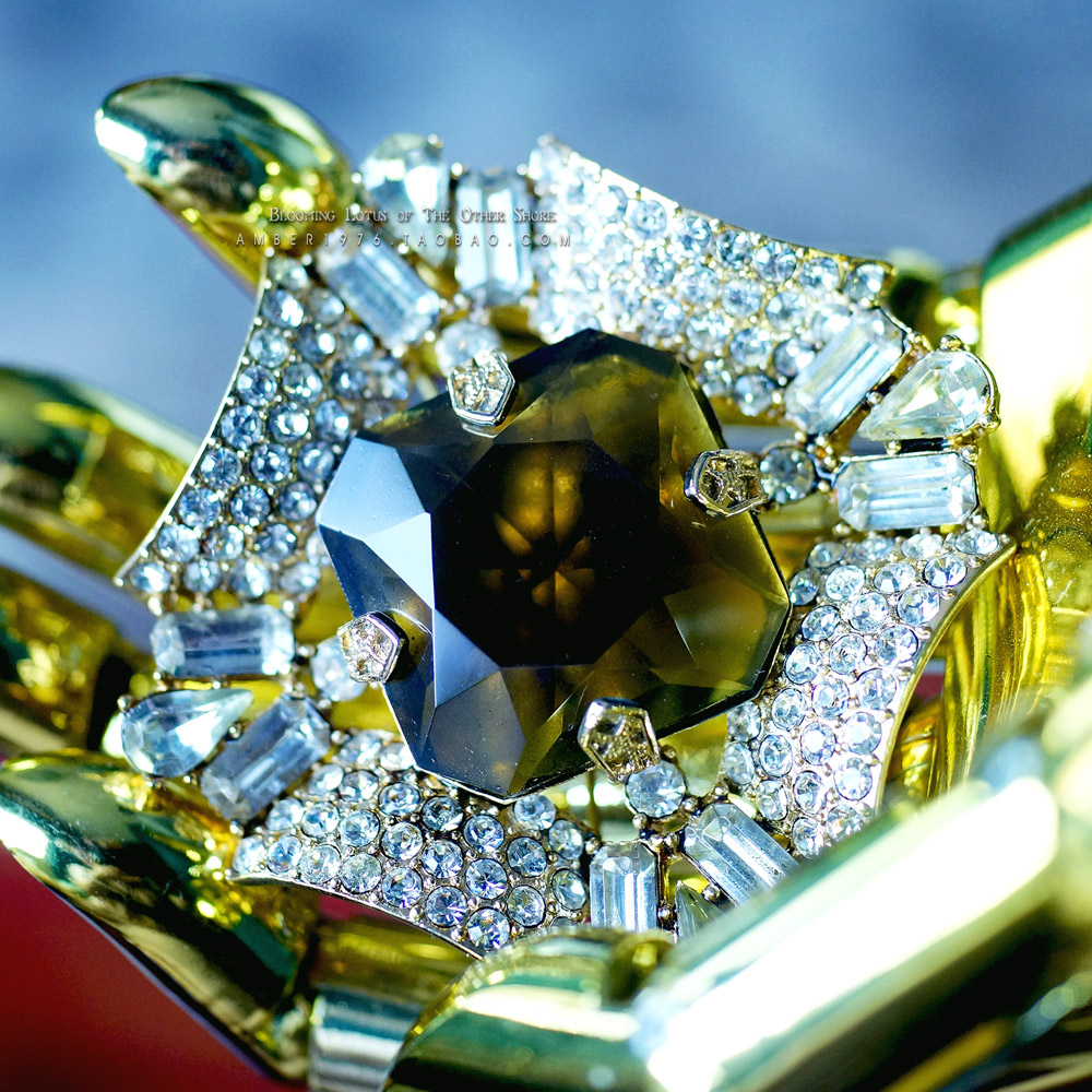 monet古典主义风宝石镶嵌胸针