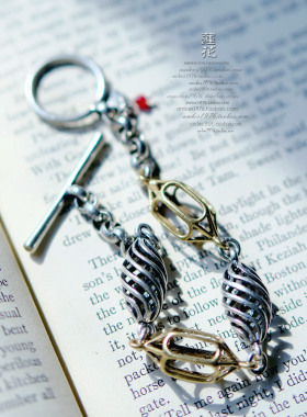 No.382 Lucky Brand 合金镀银真金旧感设计风格手链 夹克T恤好配