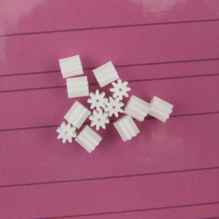 80.8A 空心杯齿轮 0.5模数 0.8MM内径 玩具配件 8齿 主轴直牙齿轮