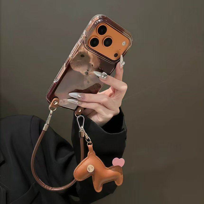 新款复古泼墨晕染棕黄艺术苹果17Proamax适用16pro韩系15Promax全包保护套14高级感13防摔手机保护壳女,3C数码配件,手机保护套/壳,淘宝优惠券,粉丝福利购,淘宝优惠卷