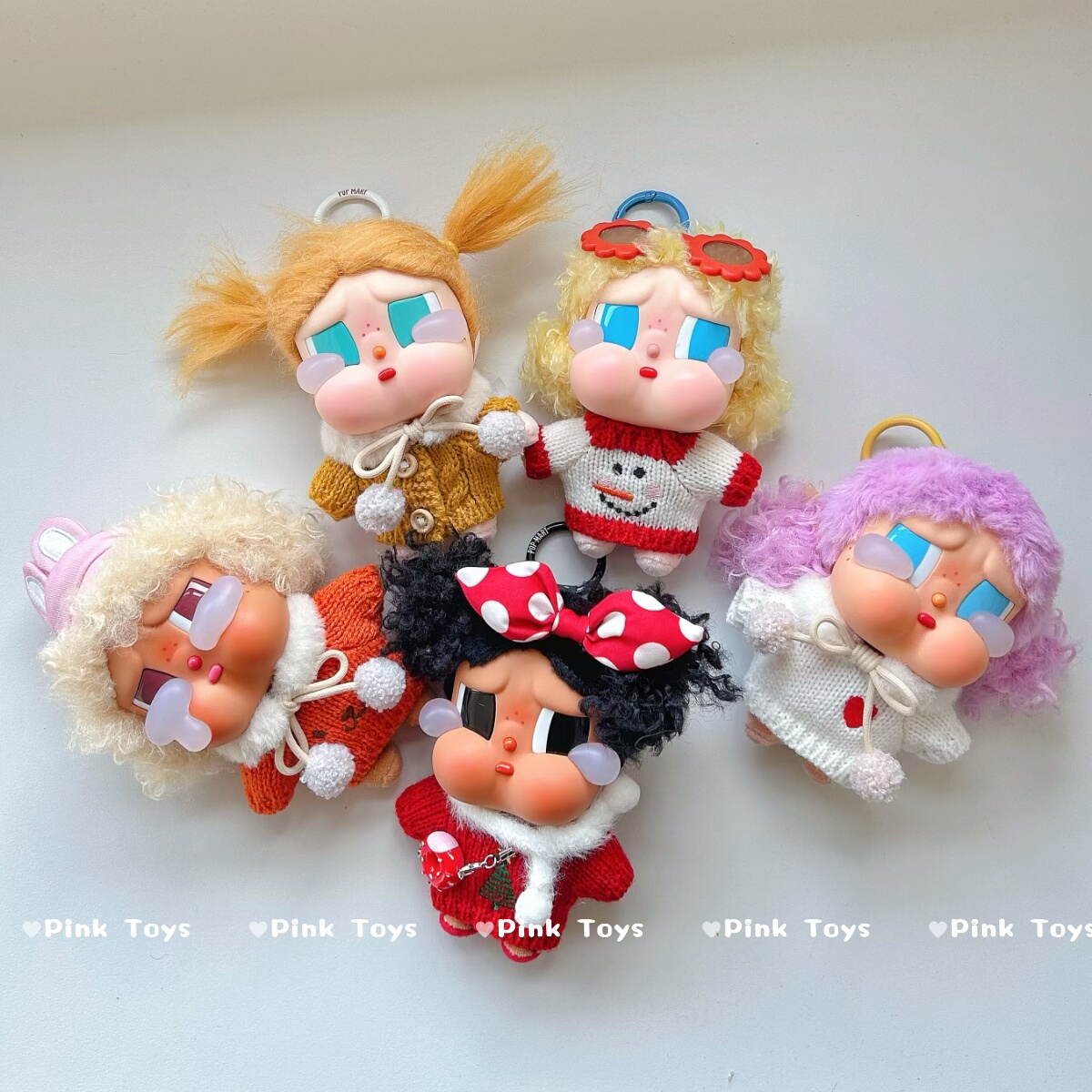 CRYBABY哭娃度假Vacation Mode On搪胶恋夏一族娃衣圣诞毛衣着替