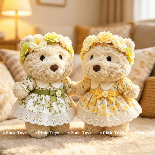 jellycat 16cm巴塞罗熊崽小熊衣服手作娃衣可爱连衣裙着替婚纱