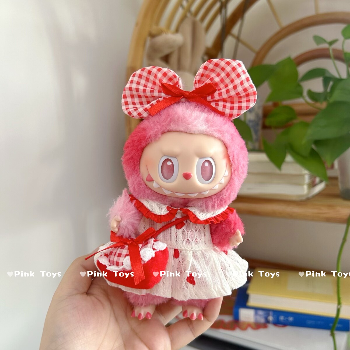 搪胶拉布布三代衣服labubu3.0前方高能爱希望套装站姿马卡龙娃衣
