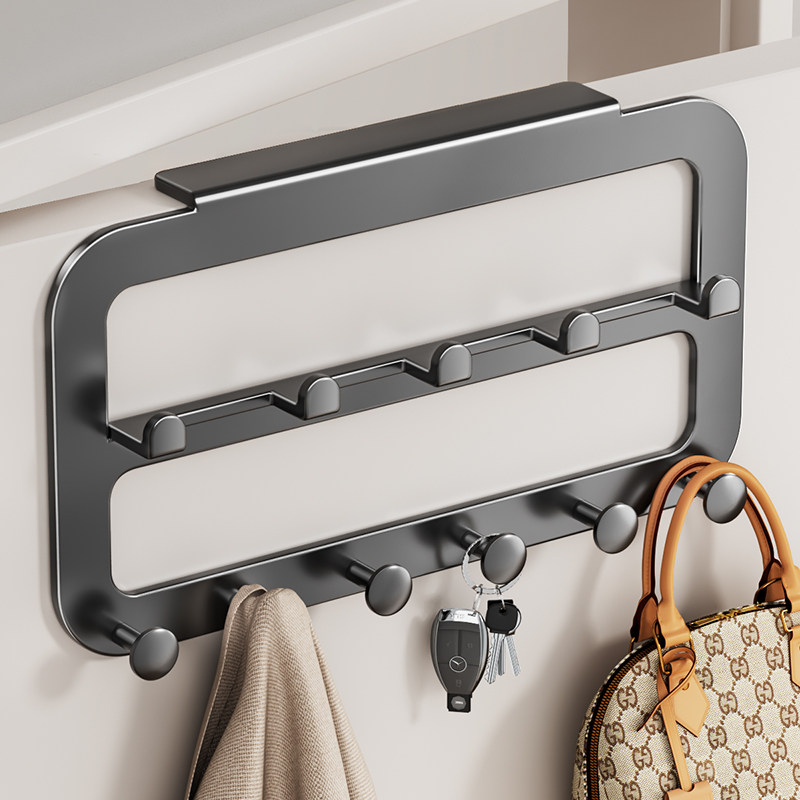 门后挂钩挂衣架卧室门上衣服收纳免打孔壁挂门背挂衣钩置物架神器,收纳整理,挂钩/粘钩,淘宝优惠券,粉丝福利购,淘宝优惠卷