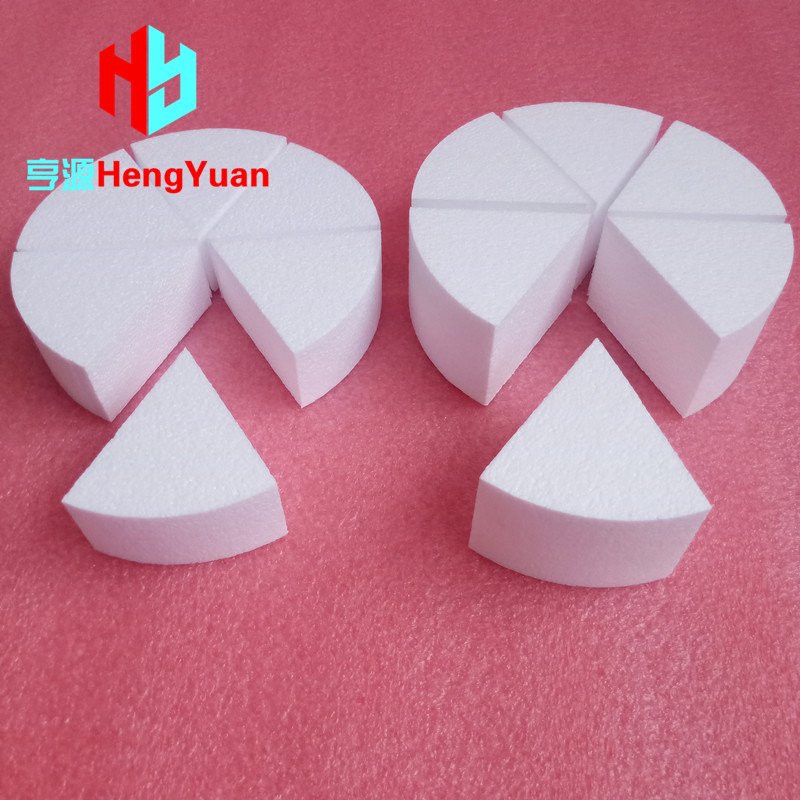 三角形假体泡沫蛋糕模型 8寸圆胚分切6块烘焙翻糖模具DIY艺术培训