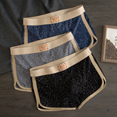 头底裤 星空男士 衩运动透气 中腰四角裤 潮流短裤 内裤 纯棉男生平角裤