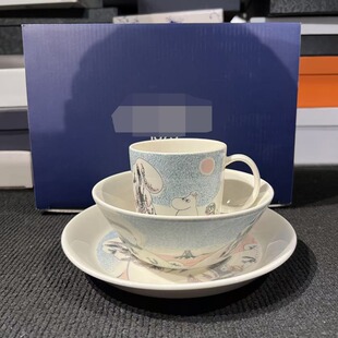姆明雪兆丰年三件套马克杯碗盘创意可爱ins北欧礼物送女生礼品