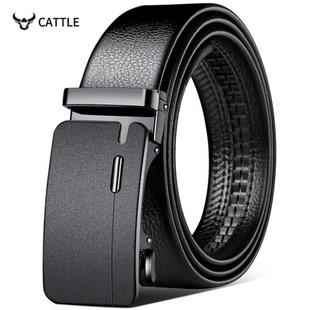 男士皮带男款2025新款真皮自动扣黑色腰带男潮流年轻人学生裤腰带