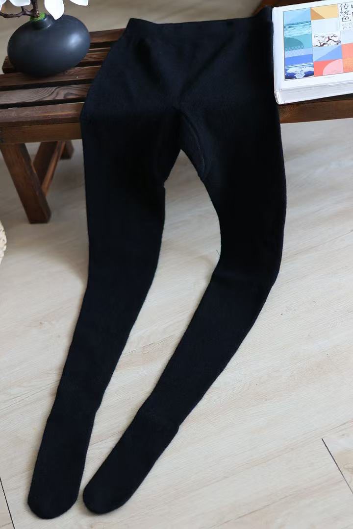 【LU】100%纯山羊绒连裤袜女秋冬保暖打底裤袜【贴身衣物换】