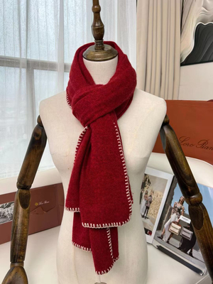 【LU】  LP限定款  客户尾货撞色纯羊绒围巾披肩女秋冬季外搭两用