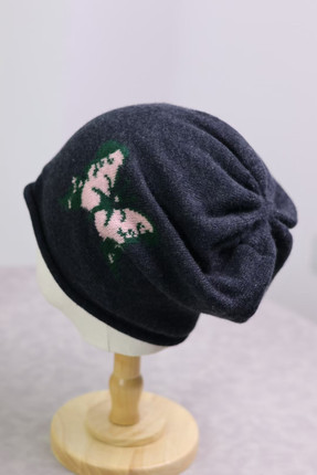 【LU】  蝴蝶羊绒帽冷帽