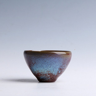 【一物一拍】钧瓷鸡血红主人杯窑变开片可养钧窑鸡心碗个人杯单杯