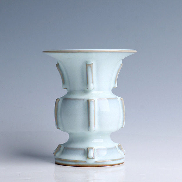 北宋钧窑小号出戟尊钧瓷摆件仿古家居装饰品收藏品中式玄关门摆设,家居饰品,桌面摆件,淘宝优惠券,粉丝福利购,淘宝优惠卷