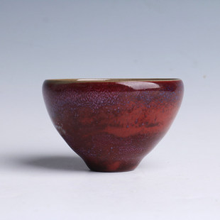 【一物一拍】钧瓷茶杯单杯功夫茶具窑变精品手工主人杯高端品茗杯