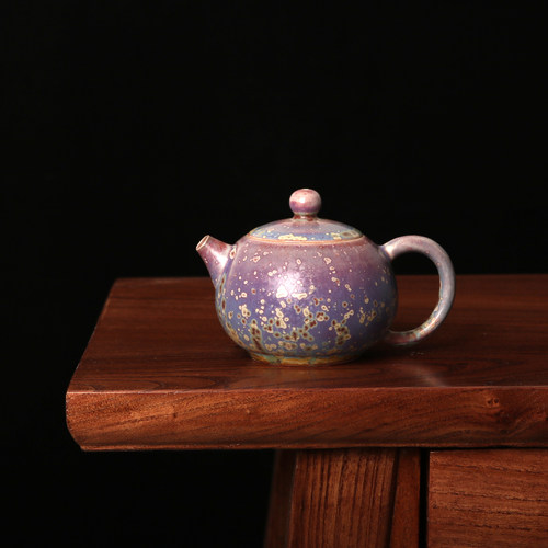 【一物一拍】钧瓷茶壶功夫茶具单壶钧窑泡茶壶原矿釉高端收藏家用