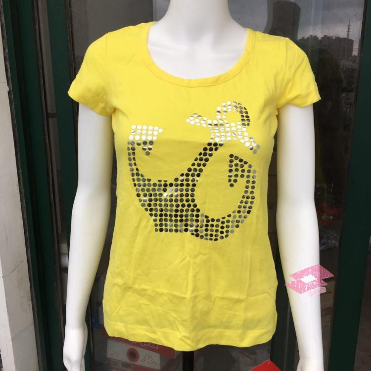  LOTTO 乐途 女子 海洋系列纯棉短袖T恤 运动汗衫 ETSF136-3