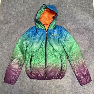 LOTTO 乐途 女子 金线刺绣波点白鸭绒保暖羽绒服 短款