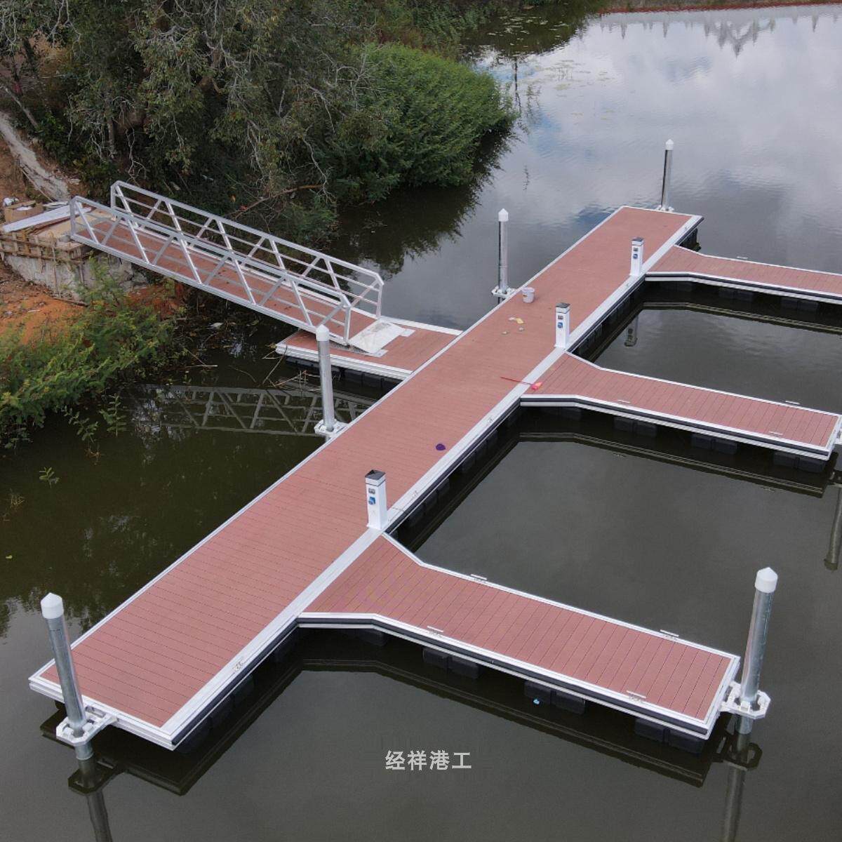 铝合金浮筒码头泊位水上平台