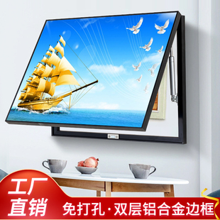 鋁合金電表箱裝 簡約 飾畫免打孔電閘箱一帆風順遮擋帆船掛畫時尚