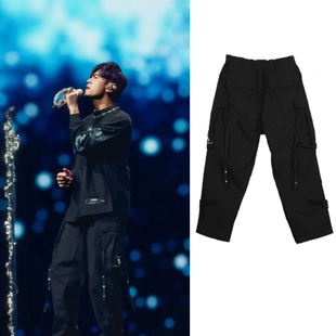 衣布社J杰伦CHOU嘉年华长裤男女宽松工装裤多口袋机能裤复杂做工