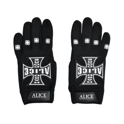 Alice hollywood十字架logo机车手套魔术贴调节  ASAP Rocky同款
