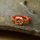 天然保山南红戒指扎基拉姆女财神招财戒圈珐琅复古本命年红首饰
