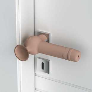 吸盘门把手保护套硅胶防撞儿童防磕碰加厚小号可爱新款卫生间窗户