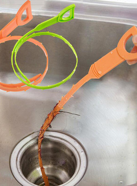 管道清洁工具头发清理器下水道马桶水槽防堵疏通器勾发器垃圾钩子