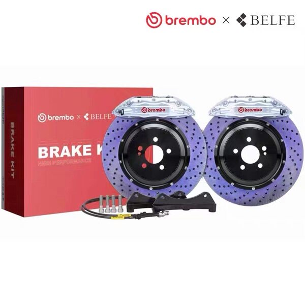 Brembo布雷博F50大四活塞F40配日本BELFE热处理盘套装正品带防伪