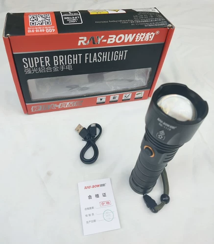 Rui Leopard RB1082 Сильный светлый алюминиевый сплав Большой фонарик Beads P70 Ультра -полковое удаленный диапазон Большая батарея