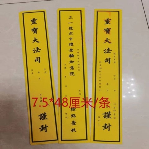 正一道封条正一龙虎玄坛金轮如意院三种封条补封条40条-封面