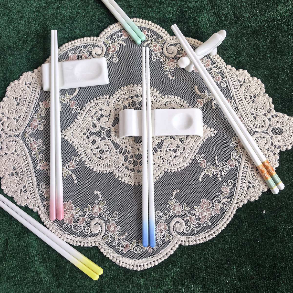 家用防霉防滑高档陶瓷筷子