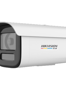 海康威视800万臻全彩2.0POE供电防水对讲款摄像机3T87SWDV3-LT