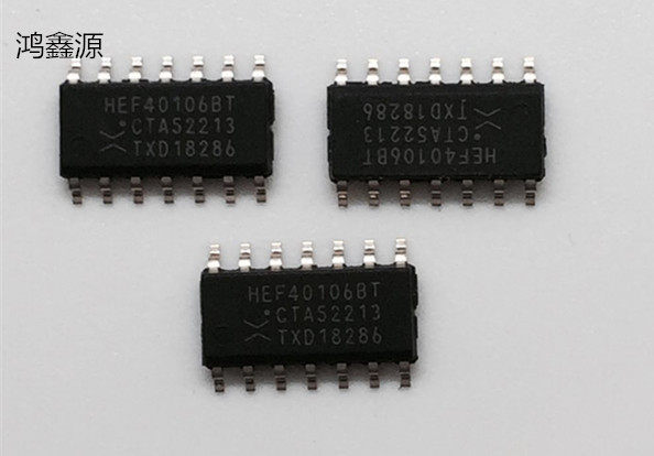 贴片 HEF40106BT 逻辑 IC芯片 六非门触发  SOP-14