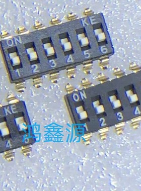 原装进口KE拨码开关2.54MM贴片DSIC01LSGET镀金2/3/4/5/6/8P位SMD