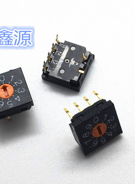 日本NKK 0-9数字编码器FR01-FR10P-ST旋转8421开关脚位
