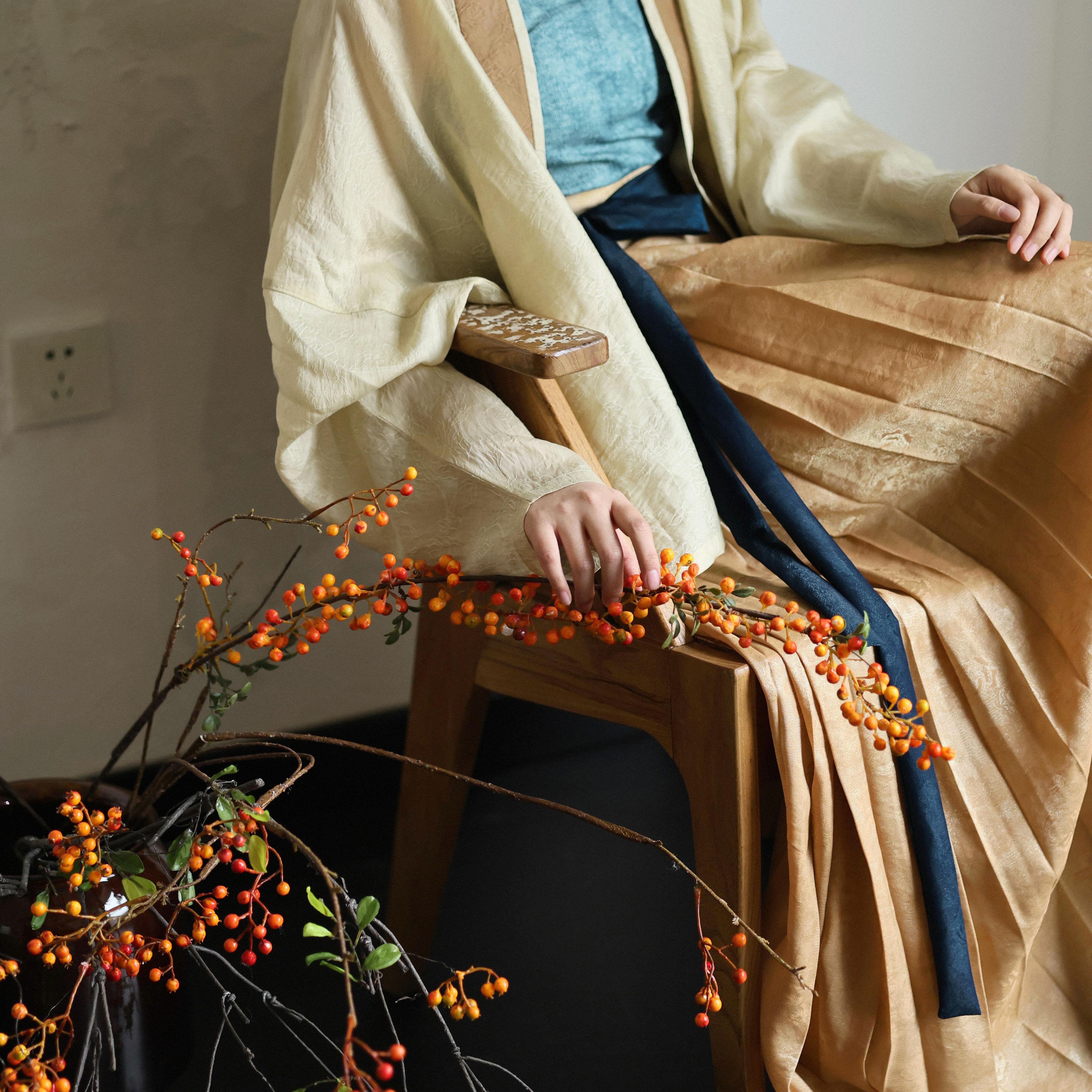 鹭洲集弥野宋制汉服飞机袖百迭裙