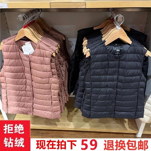 2025秋冬季新款大衣伴侣内胆羽绒马甲女轻薄圆领内穿轻便背心坎肩