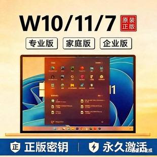 W10专业版激活码电脑正版密钥11永久密匙7旗舰企业家庭秘钥工作
