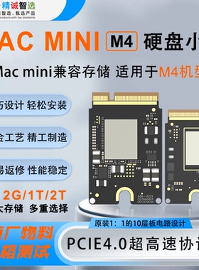 精诚 M4 10层板适用Mac mini M4扩容1TB 2TB硬盘SSD小板十层板