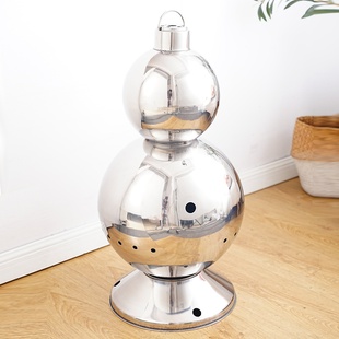 加厚304不锈钢家用焚经炉佛堂化宝炉 葫芦元宝烧纸炉化钱炉化金桶