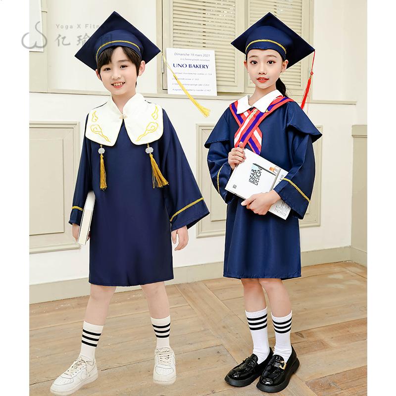 新款儿童博士服|幼儿园小学毕业