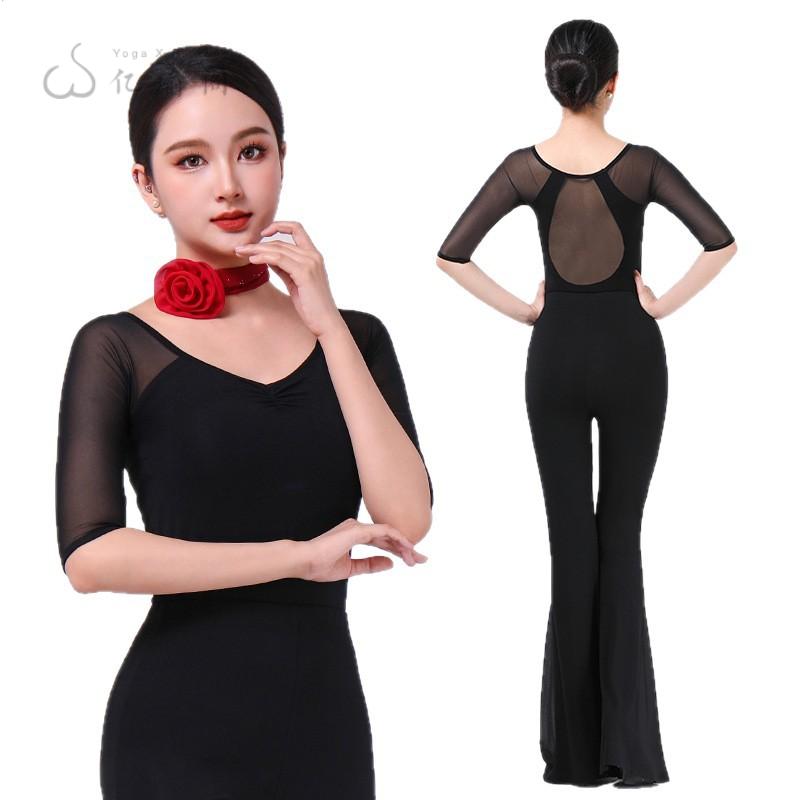 2025年新款款夏季套装导师形体服连体上衣型体礼仪训练走秀服