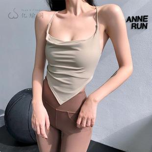 WX2353运动内衣女荡领一体胸垫吊带性感健身瑜背背心