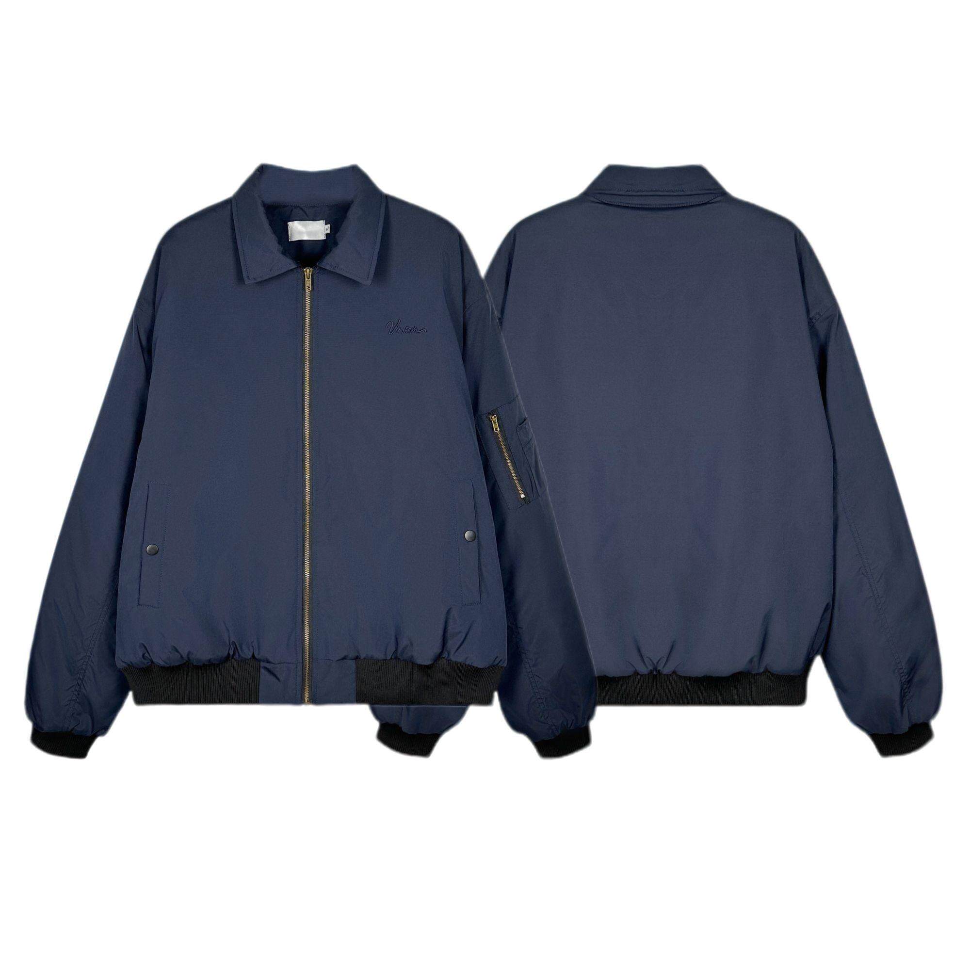 秋季美式复古vibe翻领飞行员夹克开衫休闲百搭高级感工装外套男女