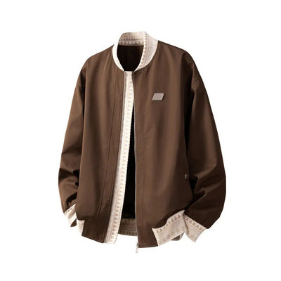 cleanfit立领外套男款秋季美式大码刺绣痞帅夹克复古棒球服百搭