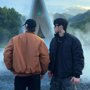 美式立领三防棉服外套男短款cleanfit宽肩硬汉棉衣冬季飞行员夹克