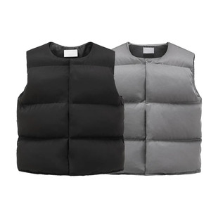 基础美式高街 加厚手塞棉保暖 棉服马甲背心外套秋冬
