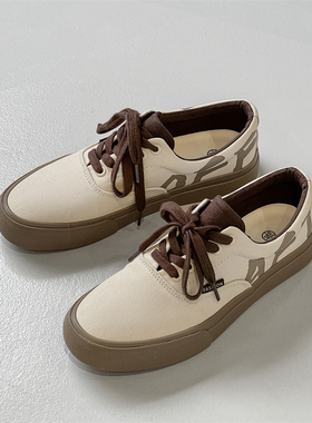 2025新款帆布鞋男款夏季透气潮鞋低帮平底复古男鞋百搭休闲板鞋男