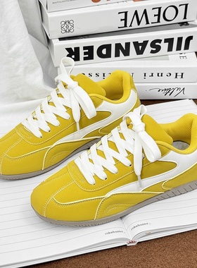 韩国韩版学生休闲德训鞋女ins潮2025新款秋季小众设计情侣百搭板